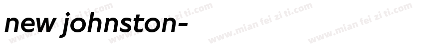 new johnston字体转换